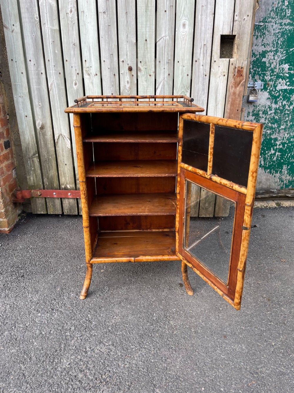 Victorian bamboo cabinet  View II