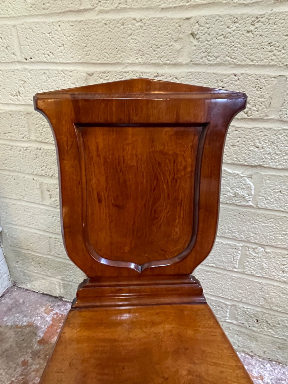 Pair of Nineteenth Century hall chairs.  View II