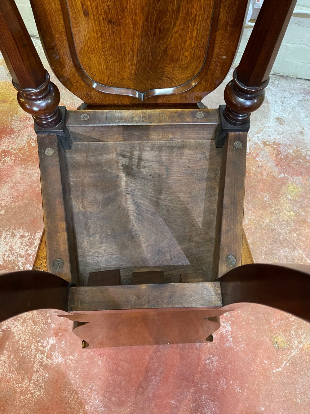 Pair of Nineteenth Century hall chairs.  View IV
