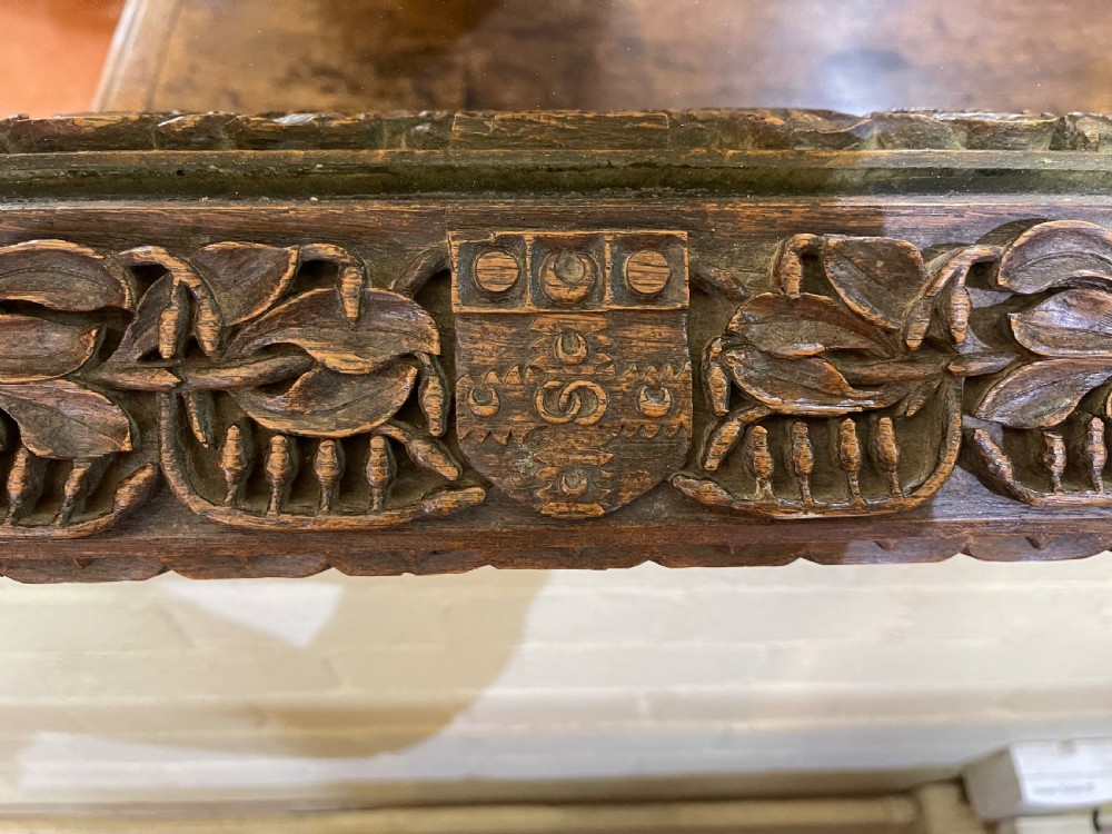 Arts and crafts oak mirror  View III