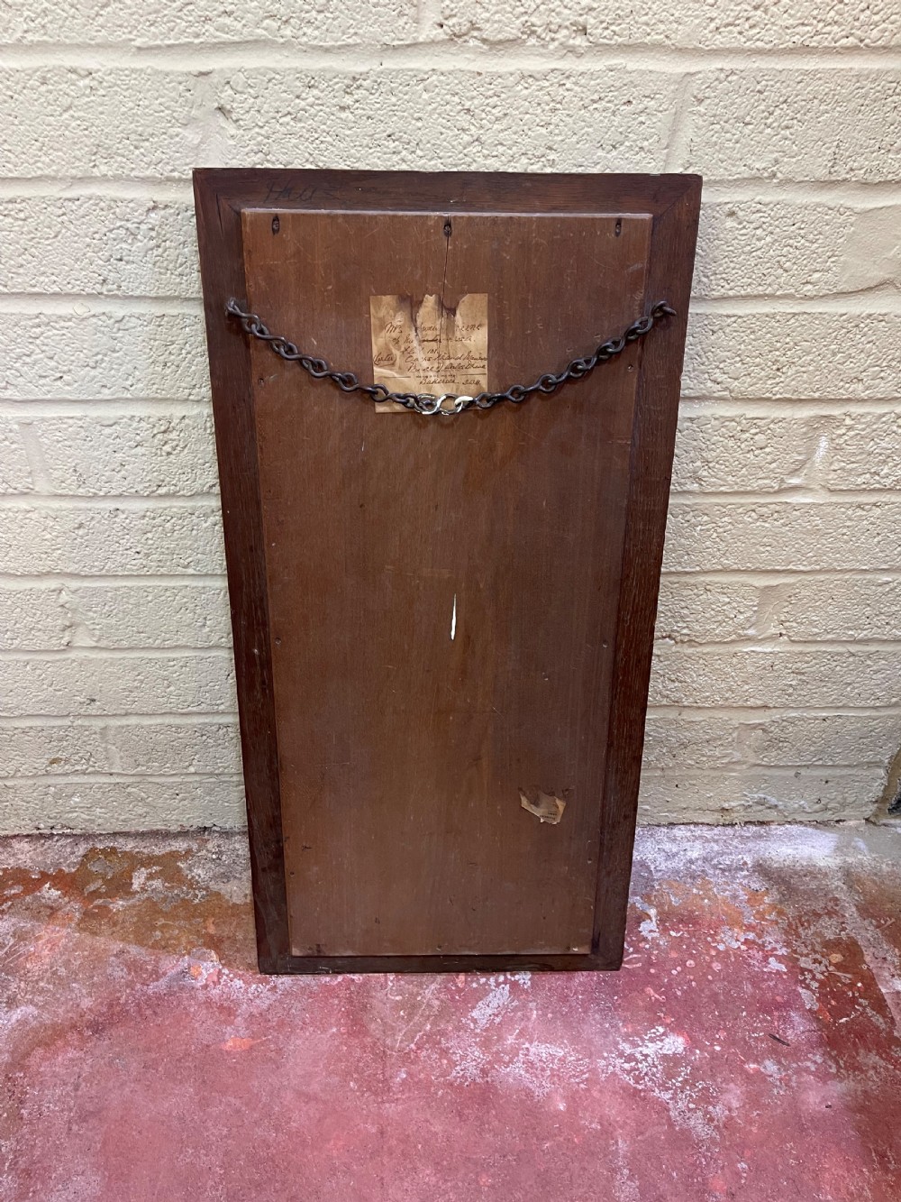 Arts and crafts oak mirror  View IV