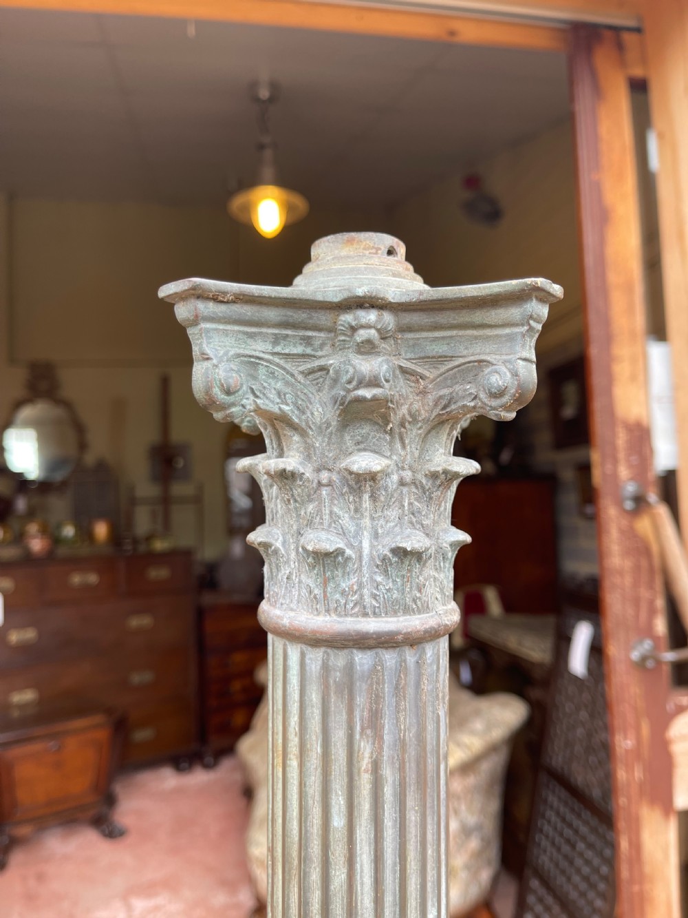 Corinthian column floor lamp.  View II