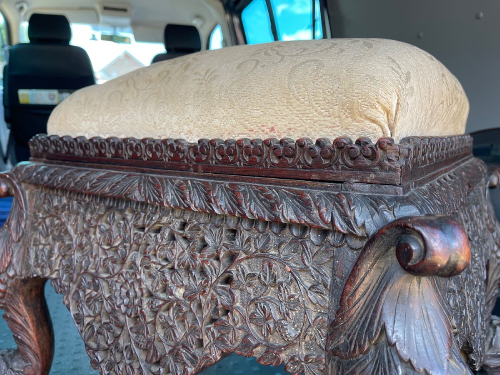 Nineteenth Century Indian stool View II