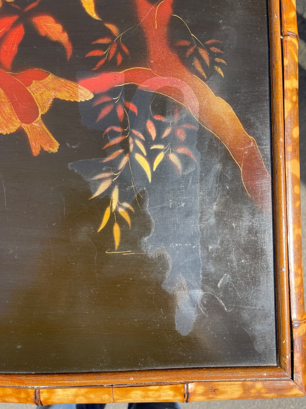 Decorated bamboo chest  View V