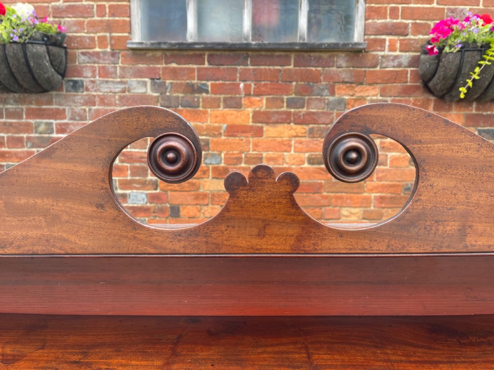 William IV mahogany waterfall bookcase  View III