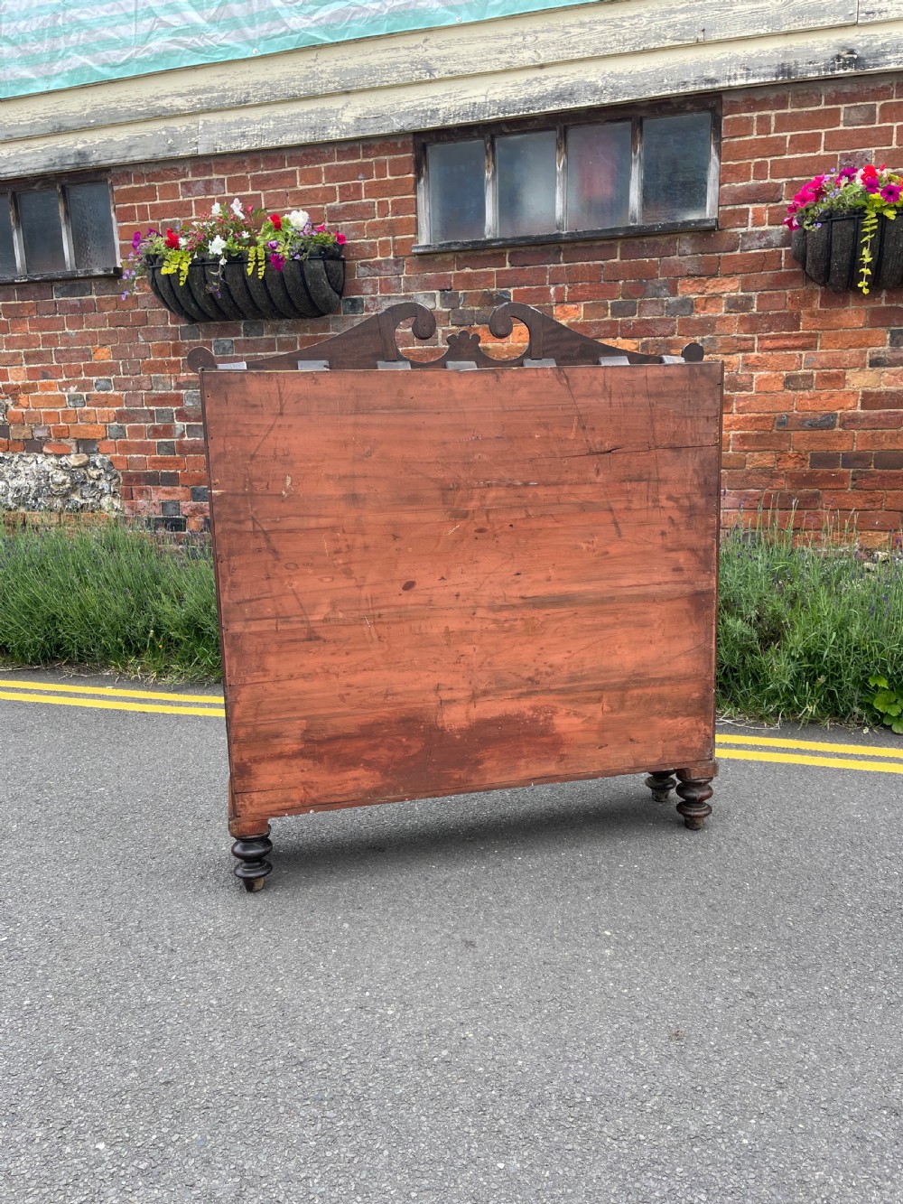 William IV mahogany waterfall bookcase  View IV