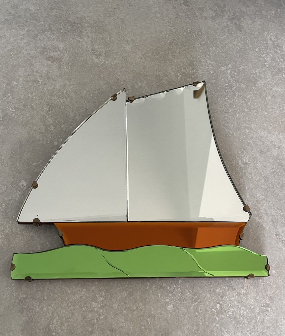 Art deco boat mirror