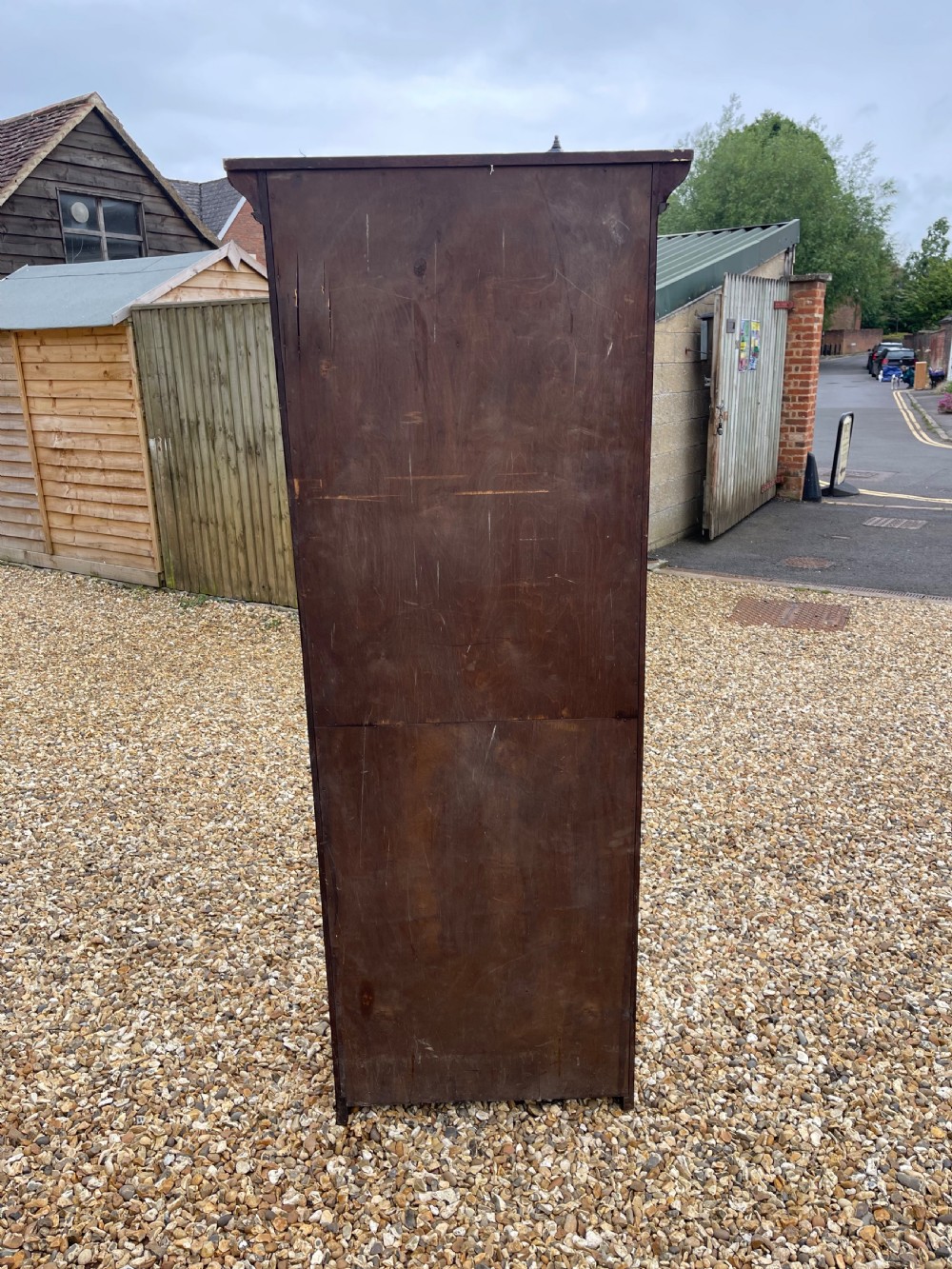 Tall oak bookcase  View IV