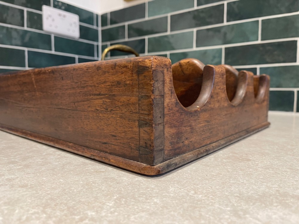 George III Mahogany bottle carrier  View IV