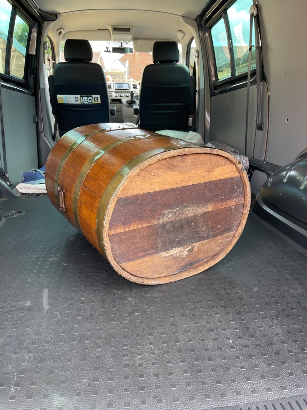 Teak coopered barrel View V