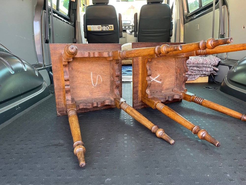 Pair of Anglo Indian rosewood tables  View III