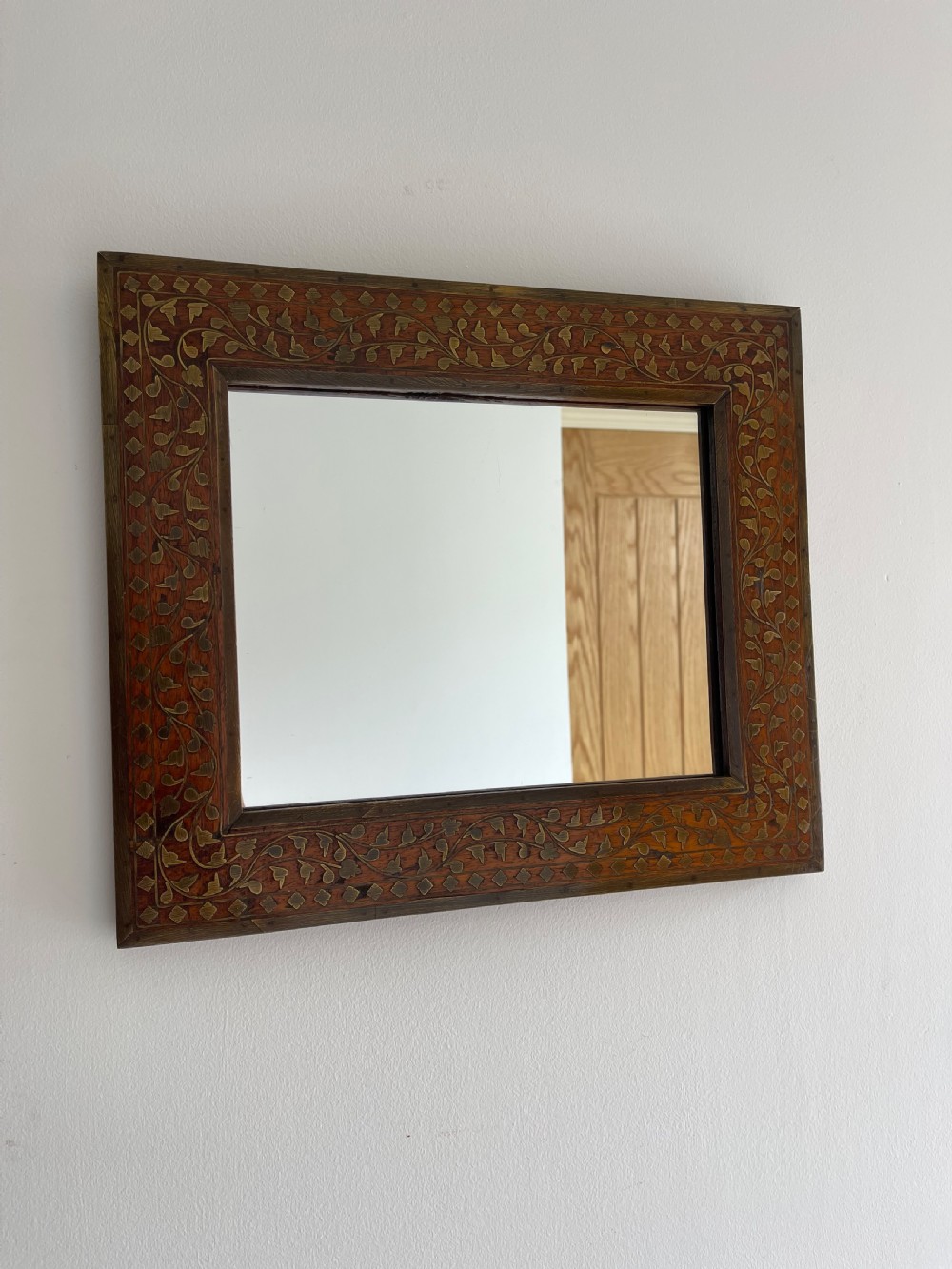 Brass inlaid Hoshiarpur mirror