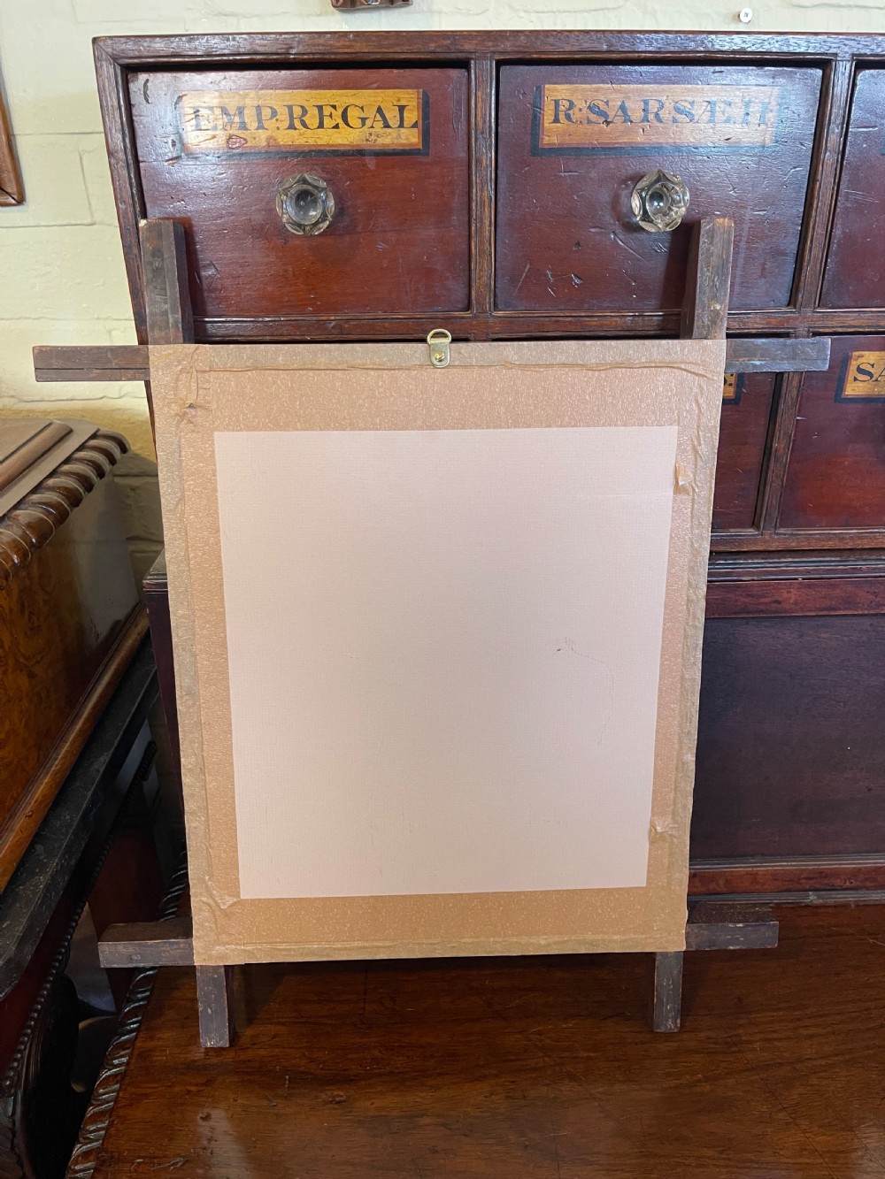 Group of four Oxford framed mirrors  View III