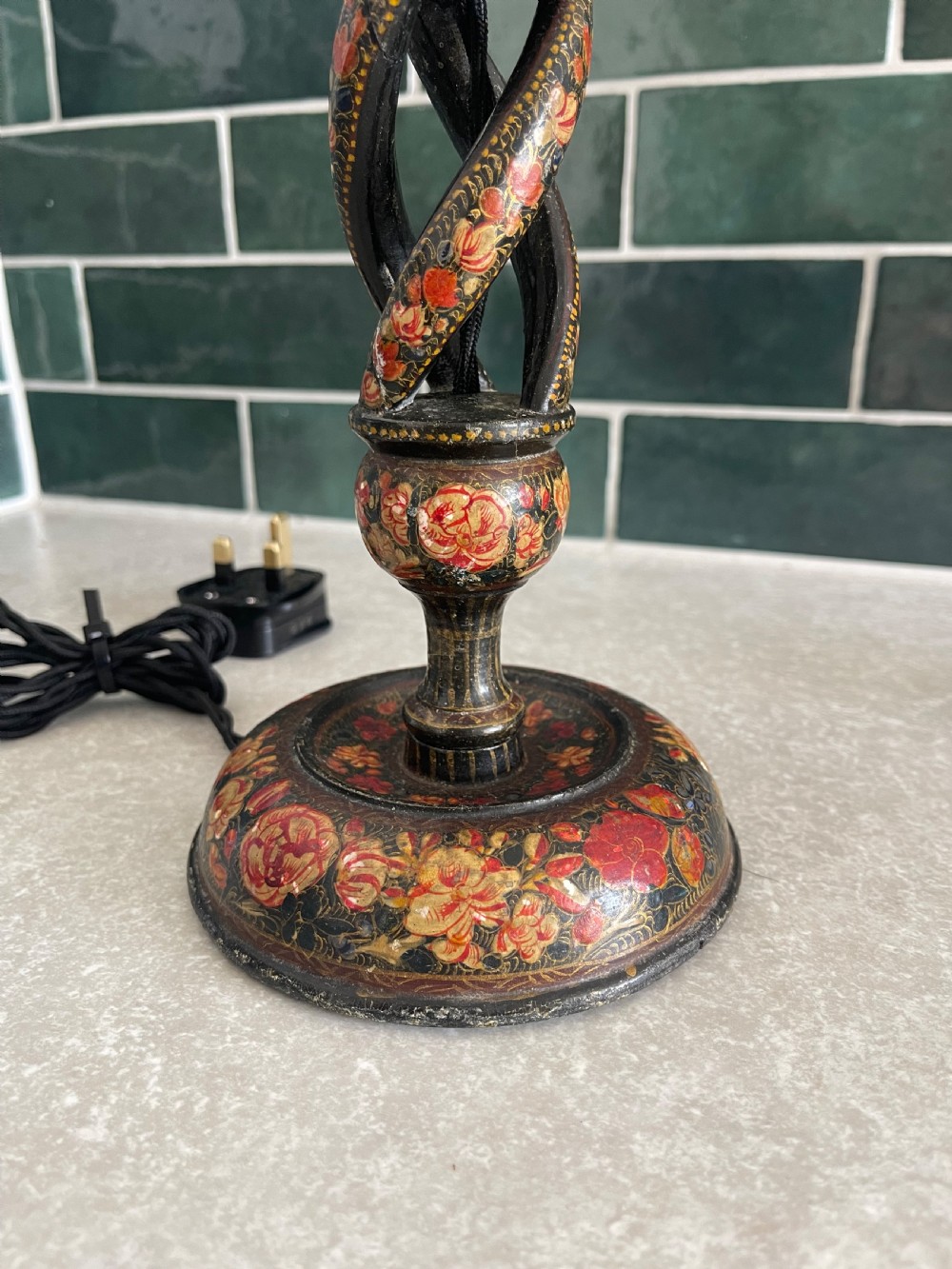 Pair of Kashmiri lamps  View II
