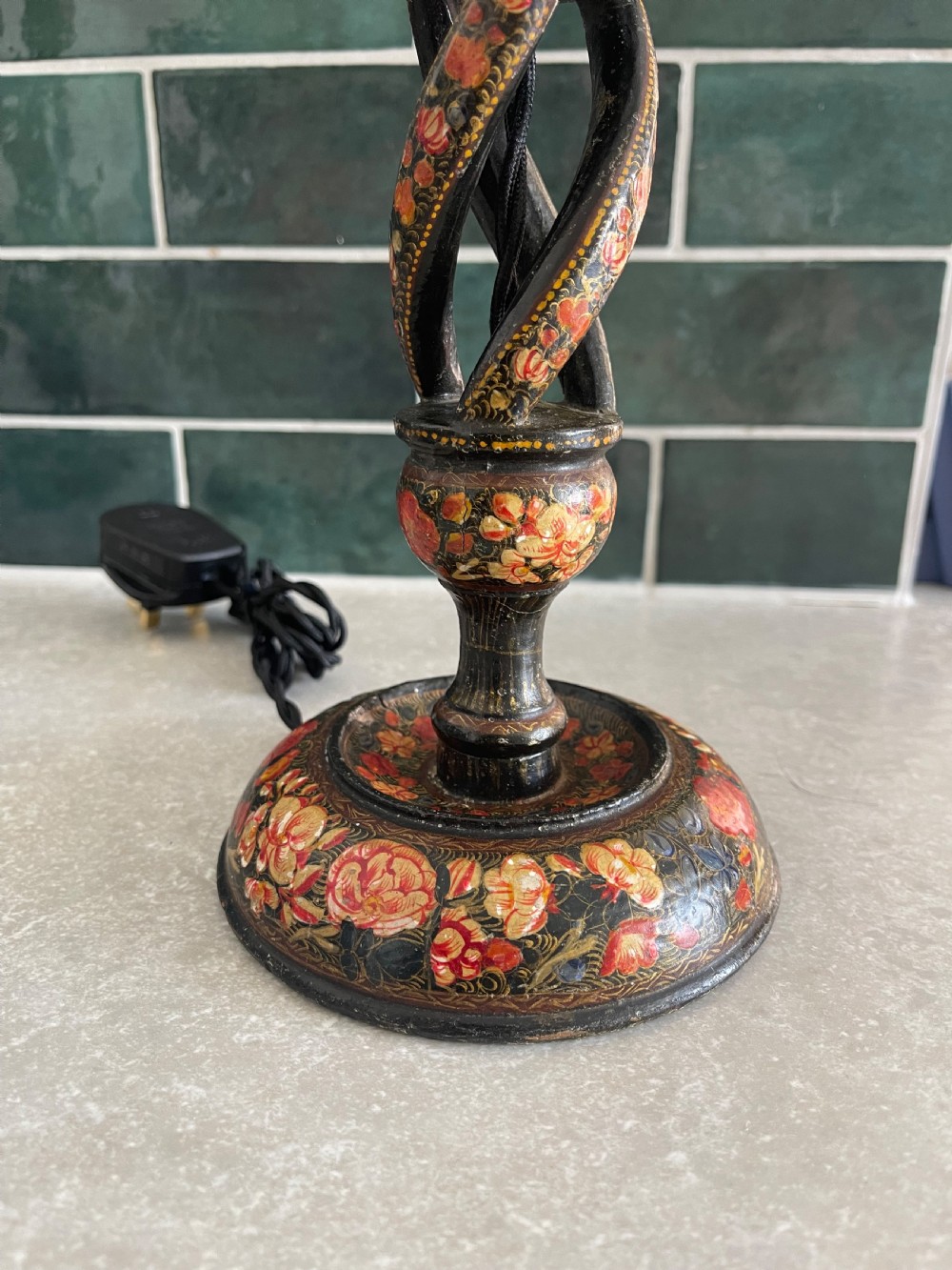 Pair of Kashmiri lamps  View III
