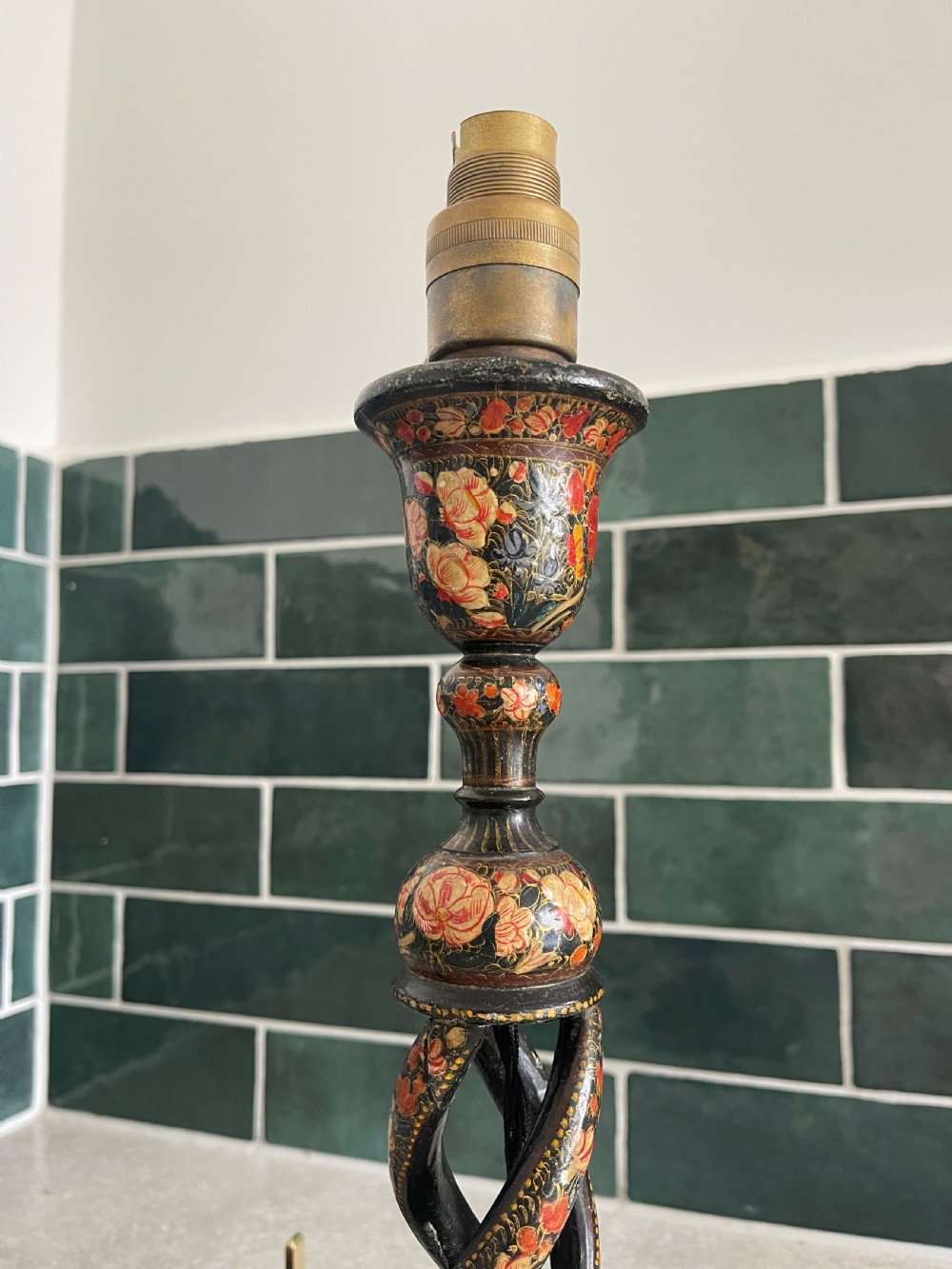 Pair of Kashmiri lamps  View IV