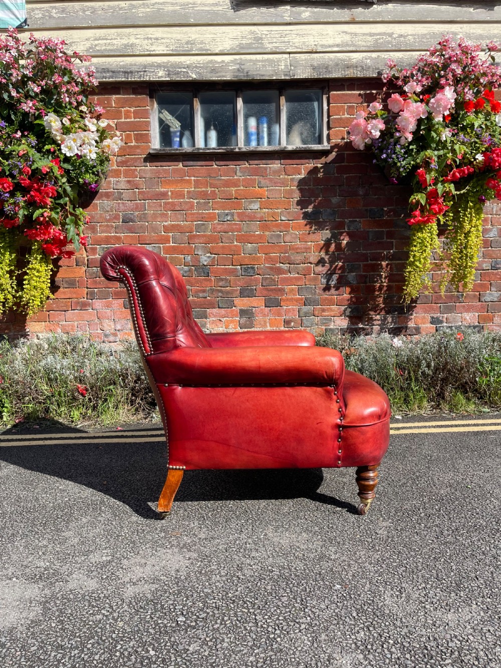 Antique leather armchair  View III