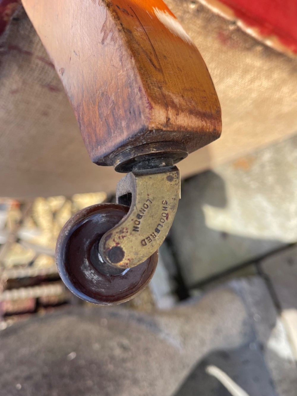 Antique leather armchair  View VII
