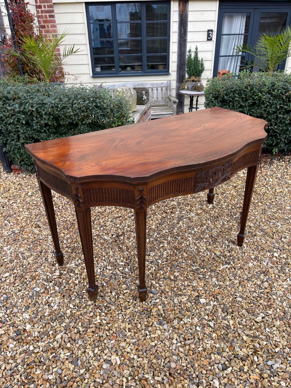 Mahogany serving table 