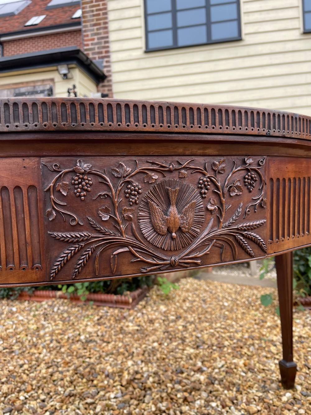 Mahogany serving table  View V