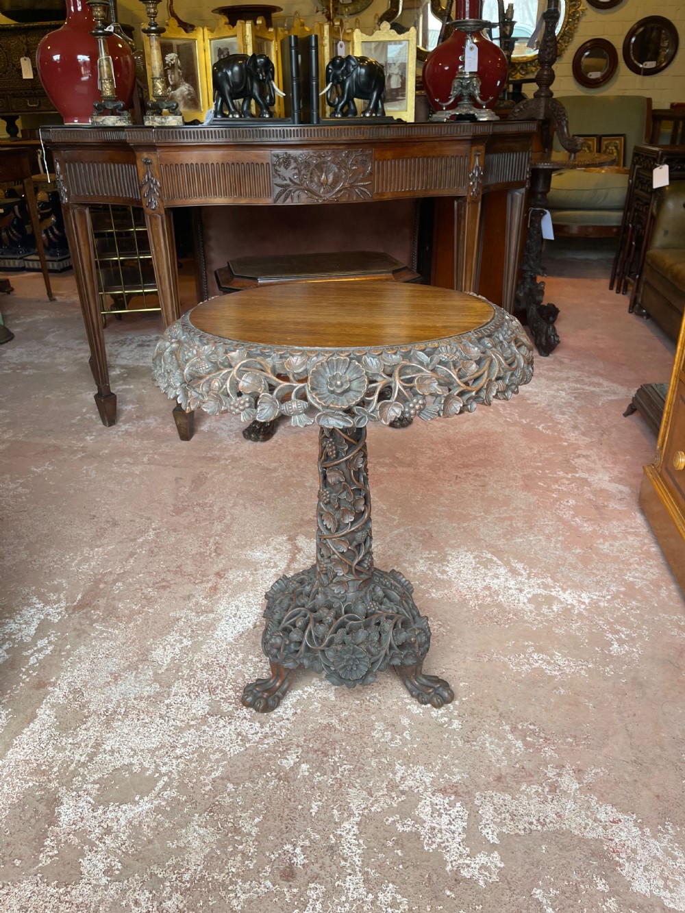 Nineteenth Century Indian pedestal table 