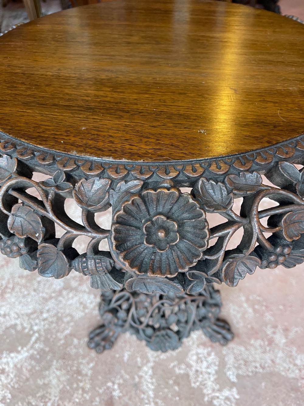 Nineteenth Century Indian pedestal table  View VI