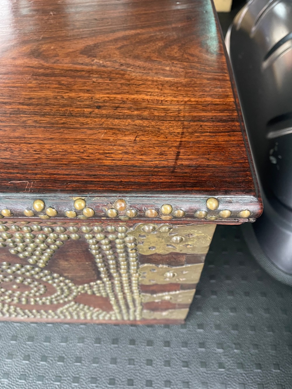 Nineteenth Century Indian rosewood trunk  View II