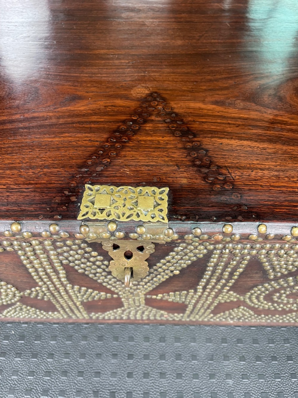 Nineteenth Century Indian rosewood trunk  View III