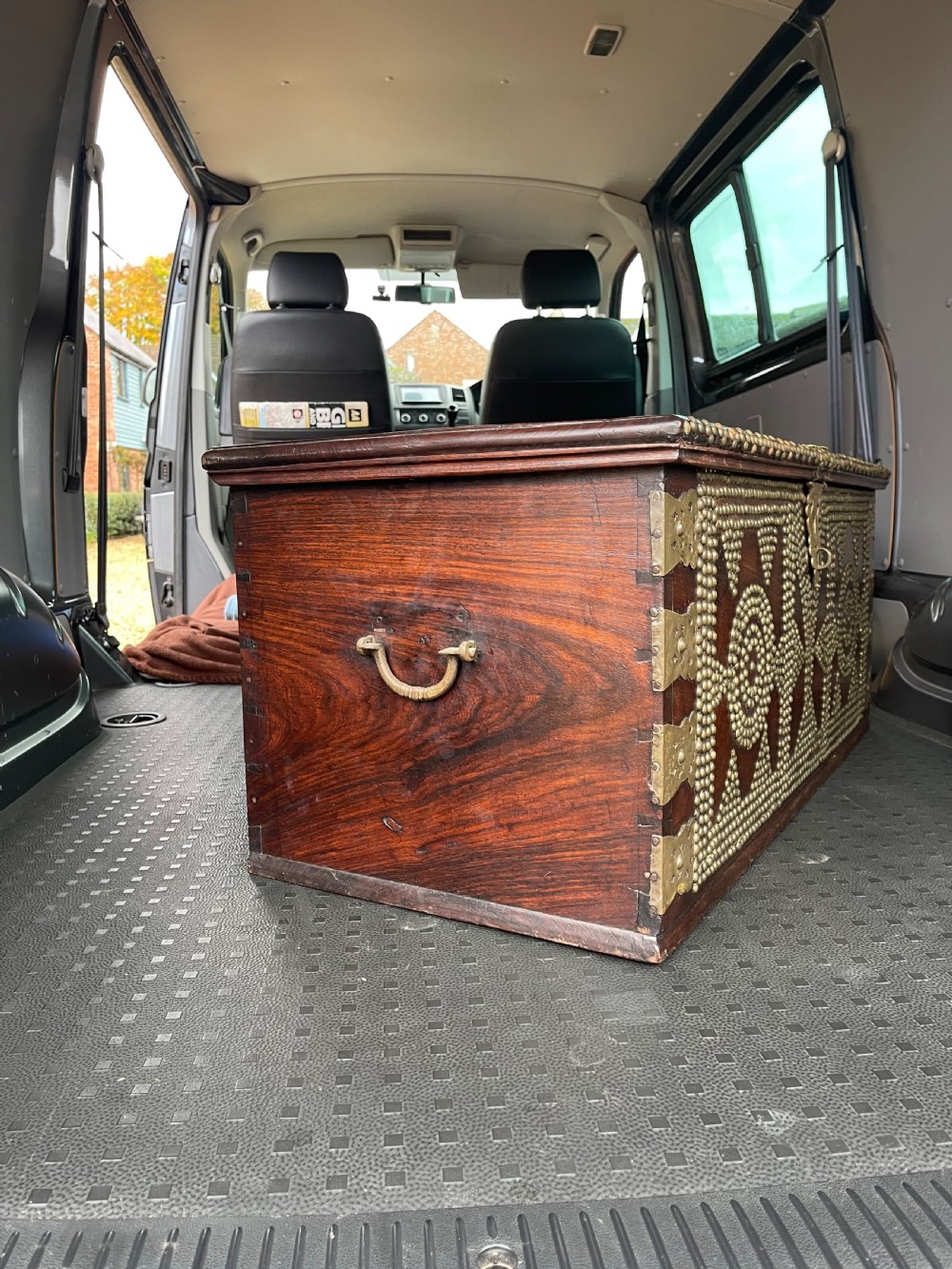 Nineteenth Century Indian rosewood trunk  View VI