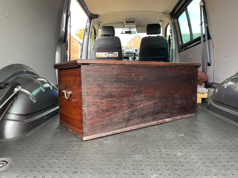 Nineteenth Century Indian rosewood trunk  View VIII
