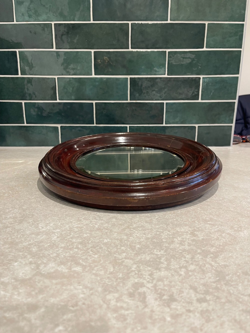 Group of three circular mirrors 