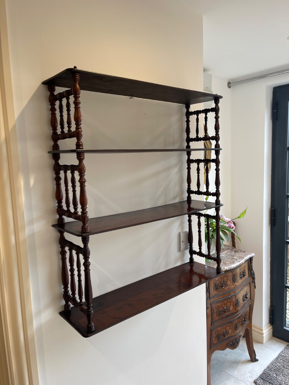 Nineteenth Century hanging shelves 