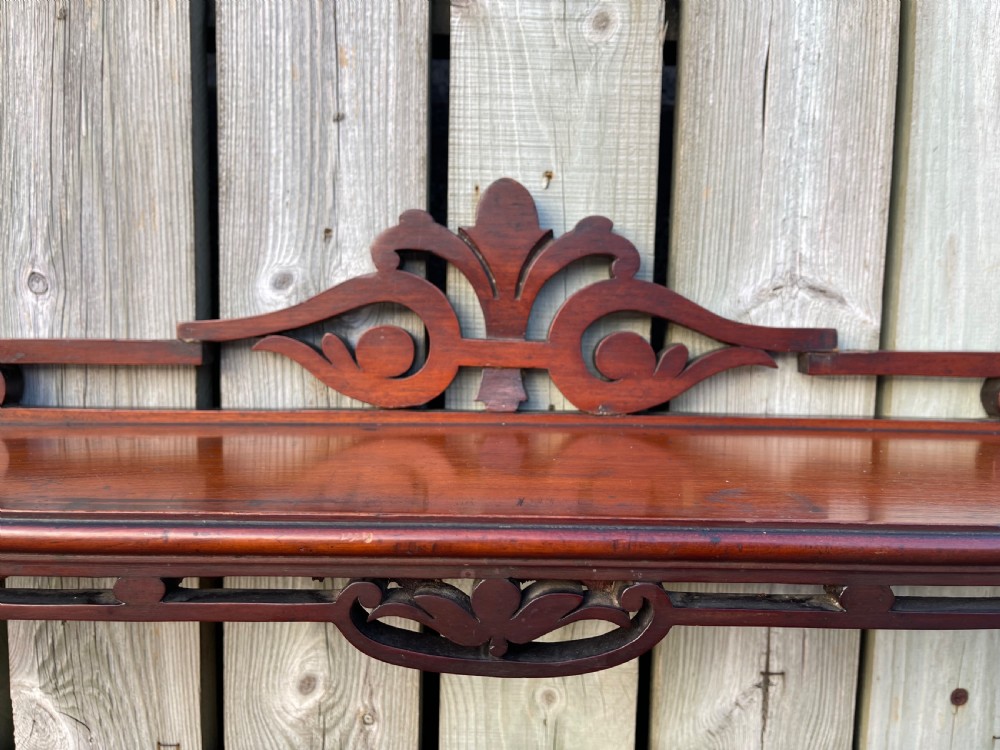Mahogany wall shelves  View II