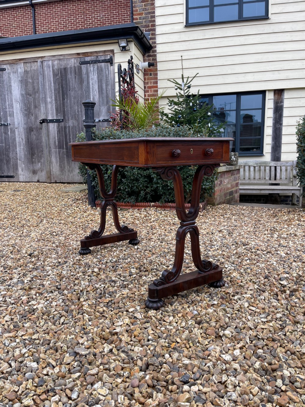 William IV rosewood sofa table 