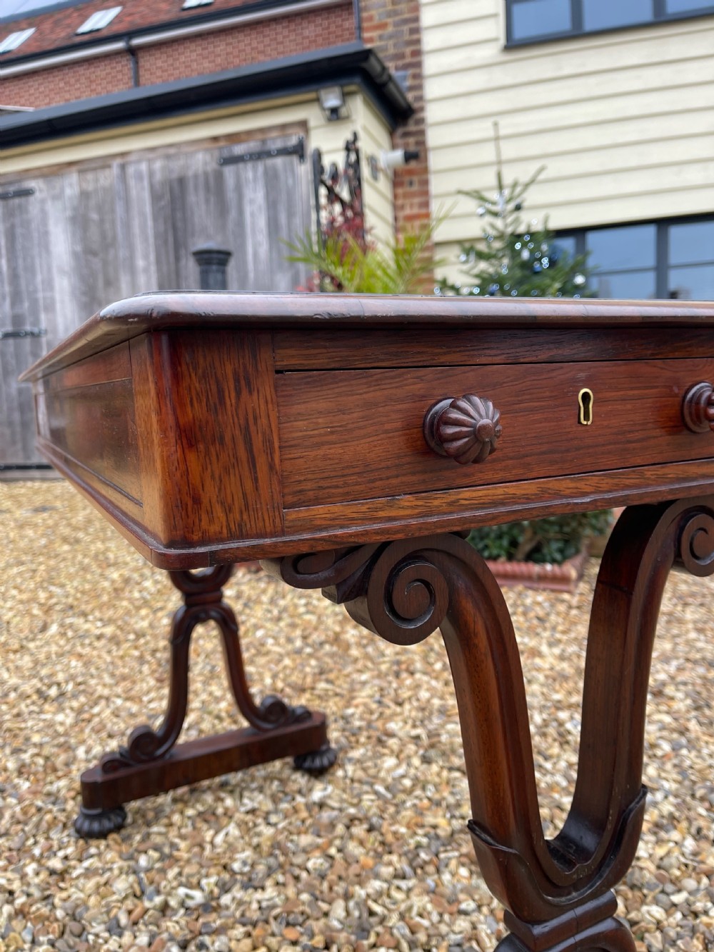 William IV rosewood sofa table  View III