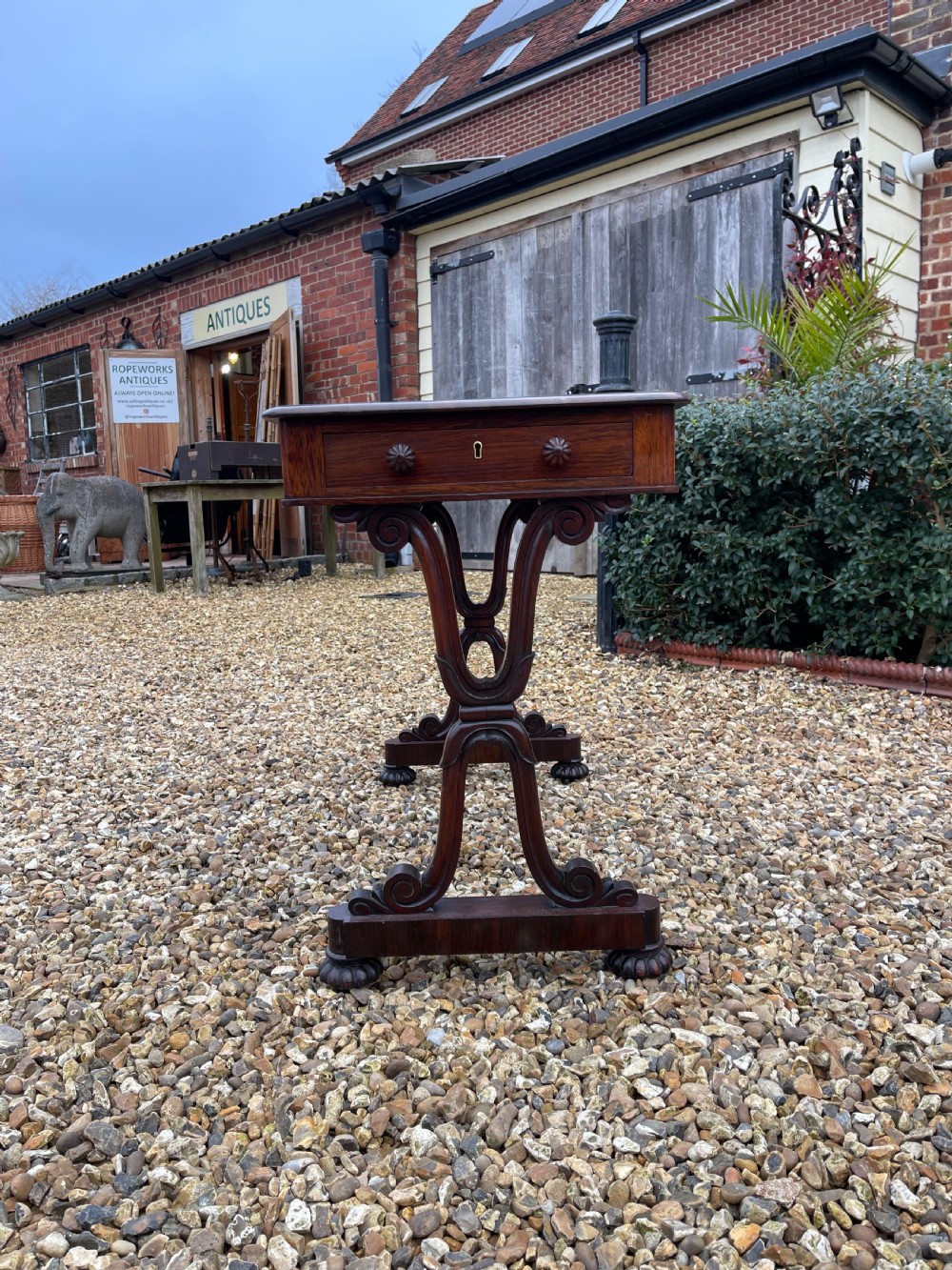 William IV rosewood sofa table  View IV