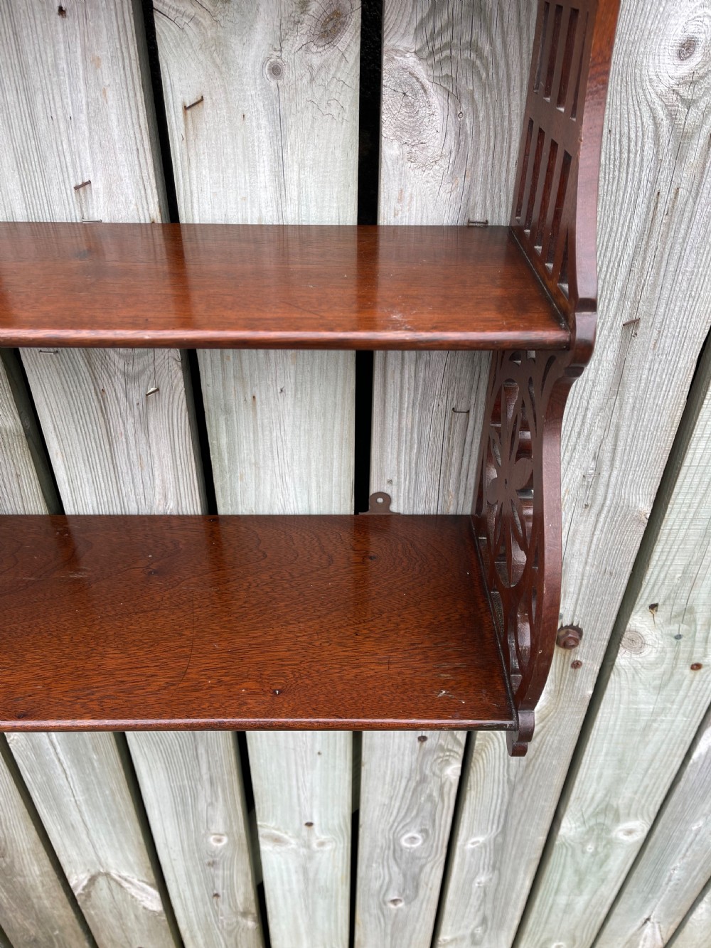 Mahogany wall shelves  View III