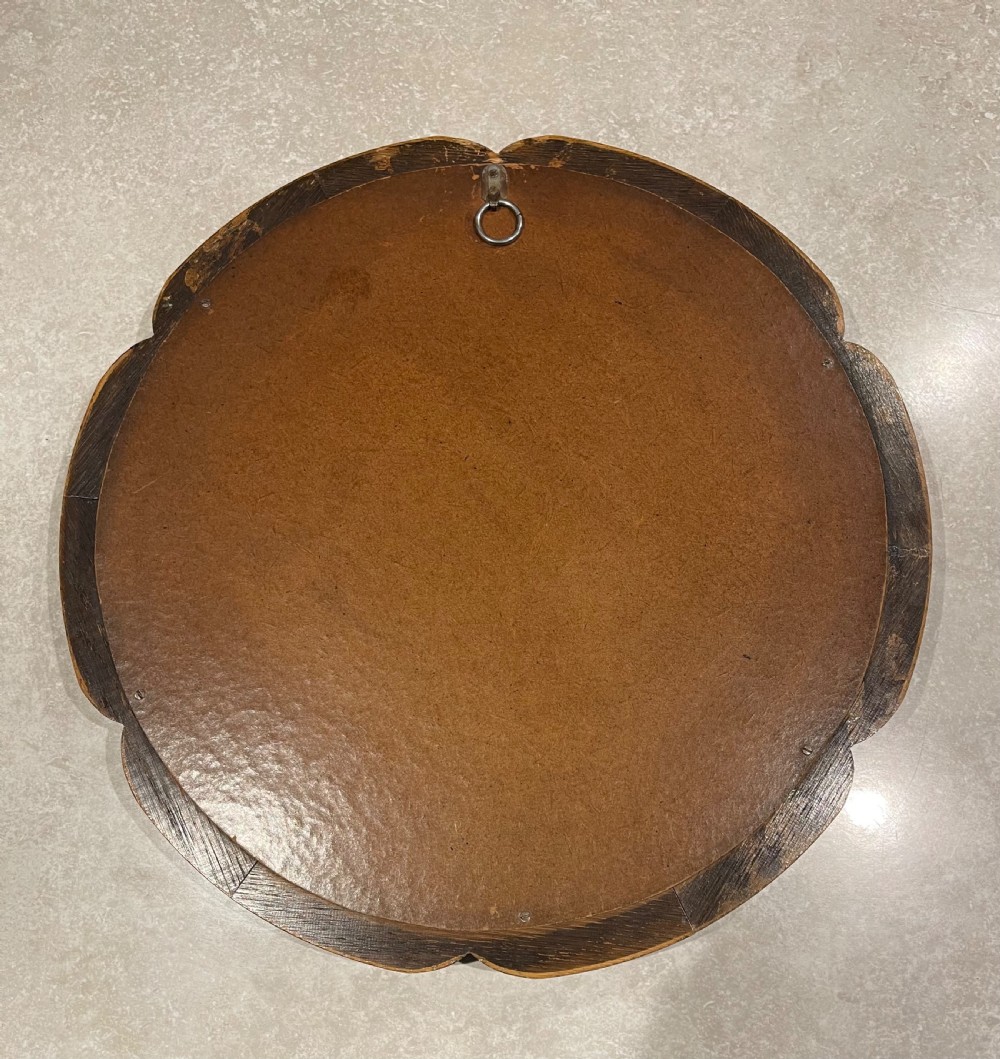 Heals type oak convex mirror  View III