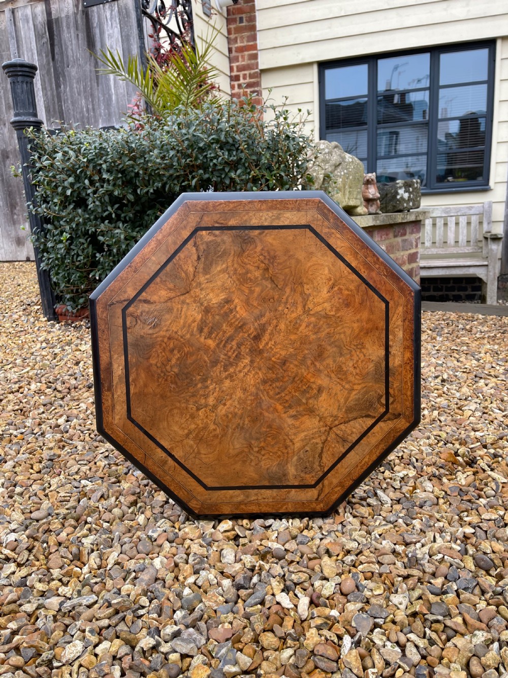 Victorian burr Walnut table  View IV