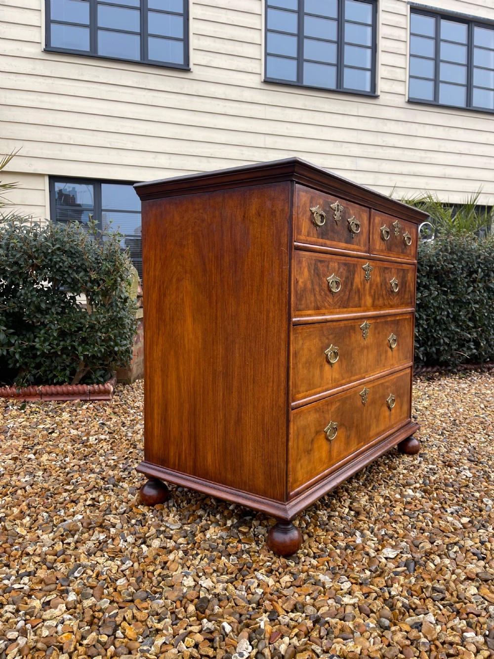 Queen Anne style walnut chest View II
