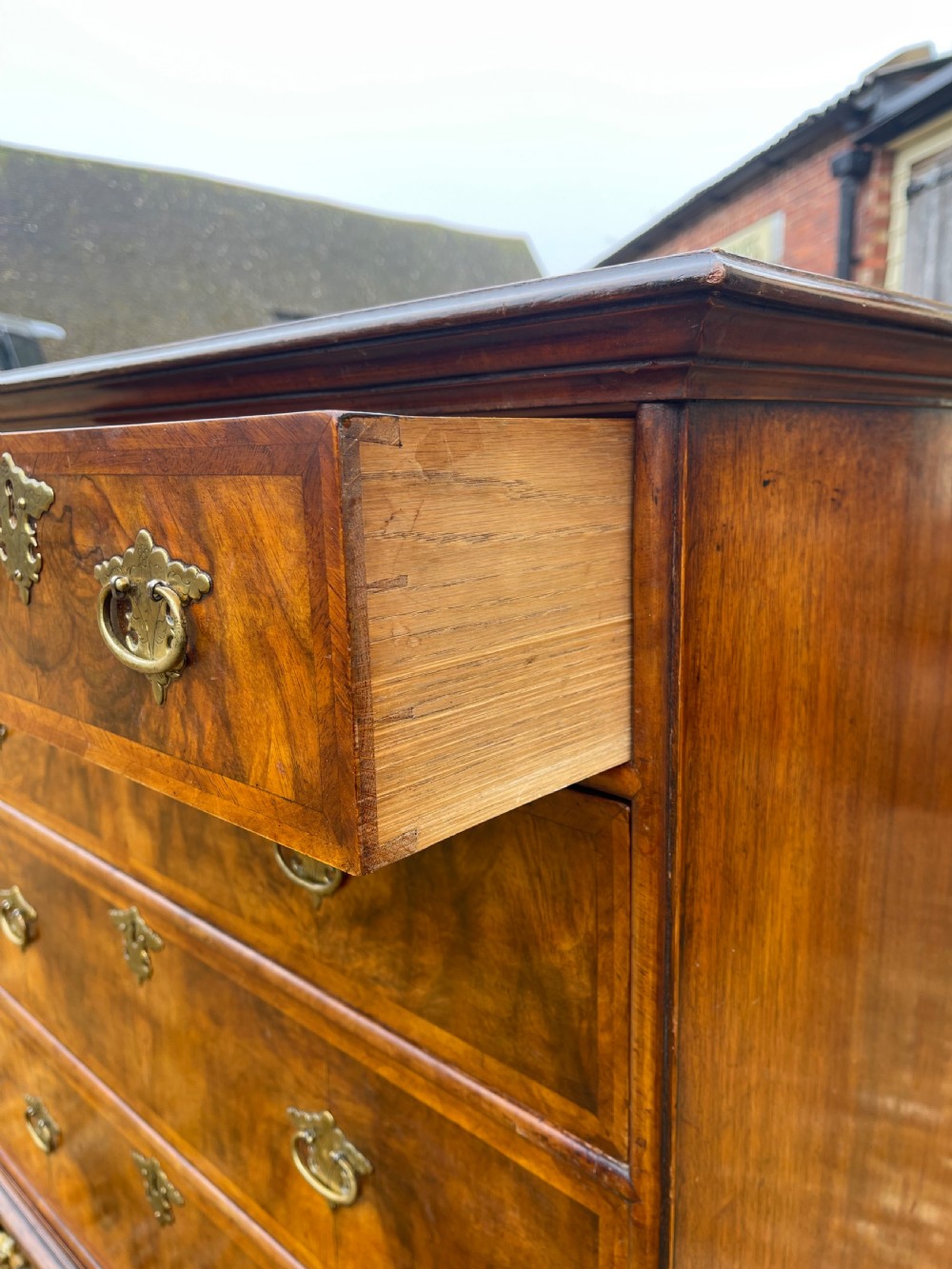 Queen Anne style walnut chest View VII