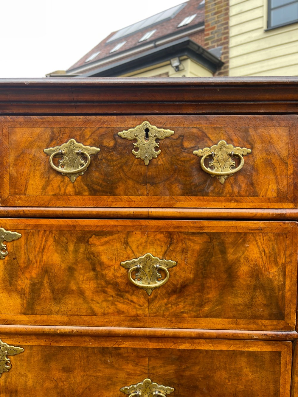 Queen Anne style walnut chest View VIII