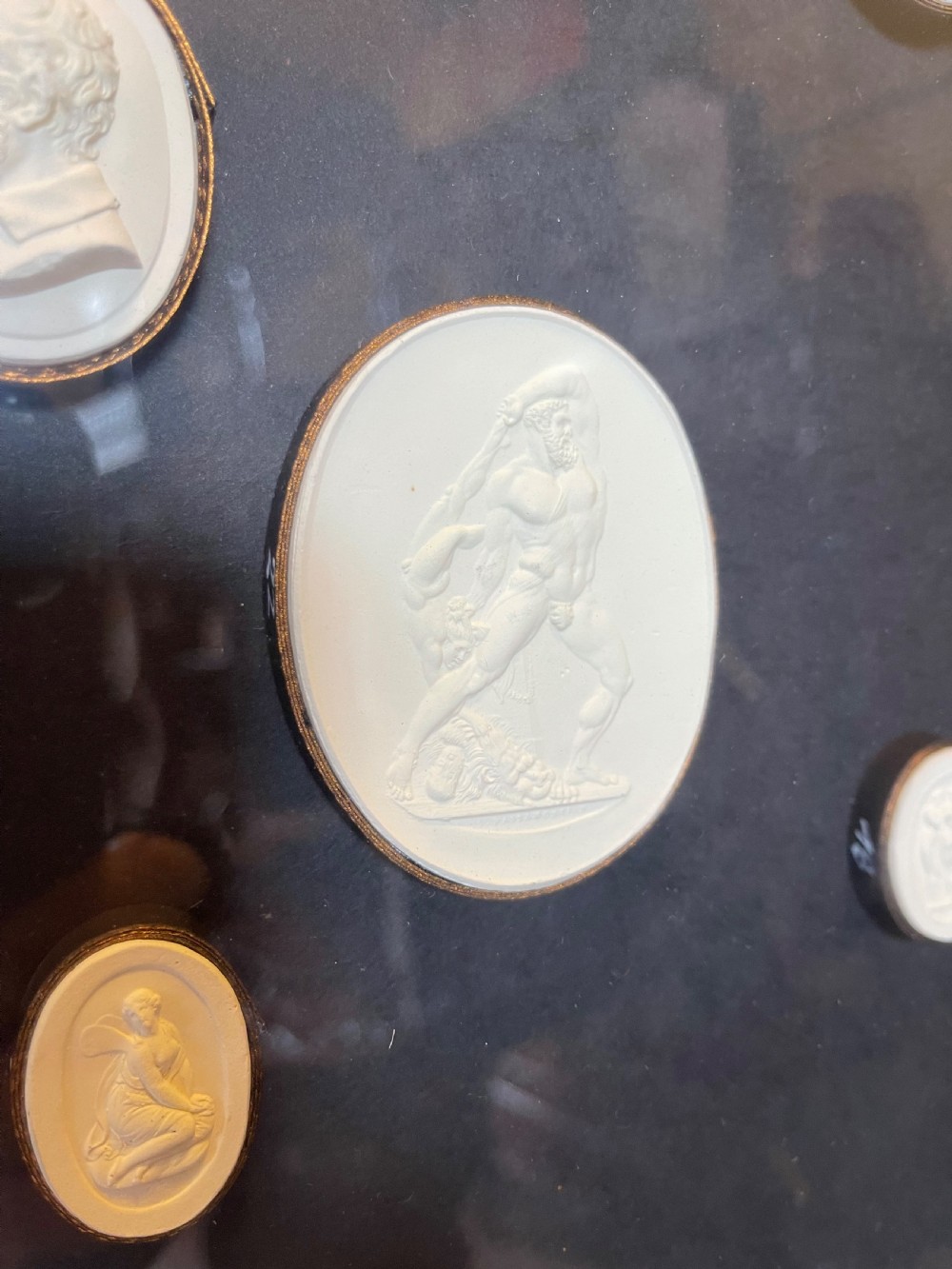 Framed plaster intaglios View IV