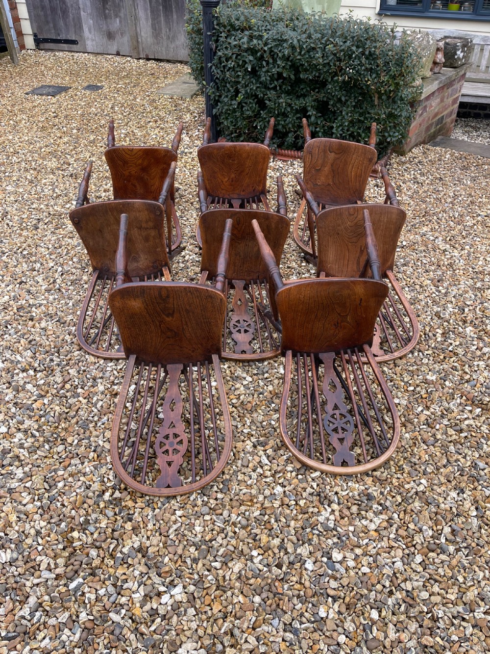 Harlequin set of eight chairs View III