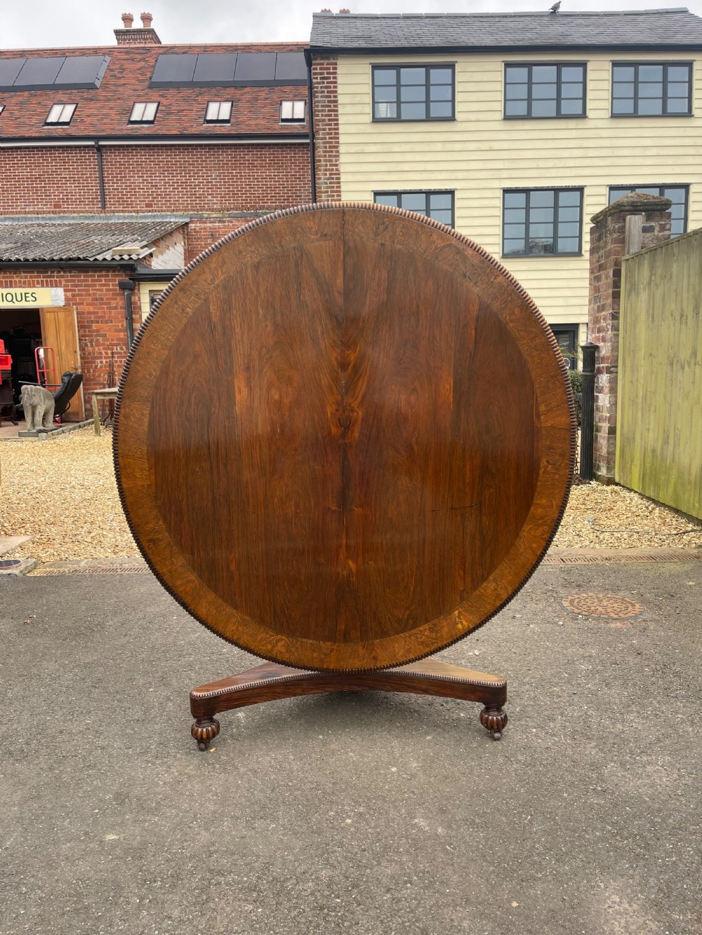 Regency period rosewood pedestal table 
