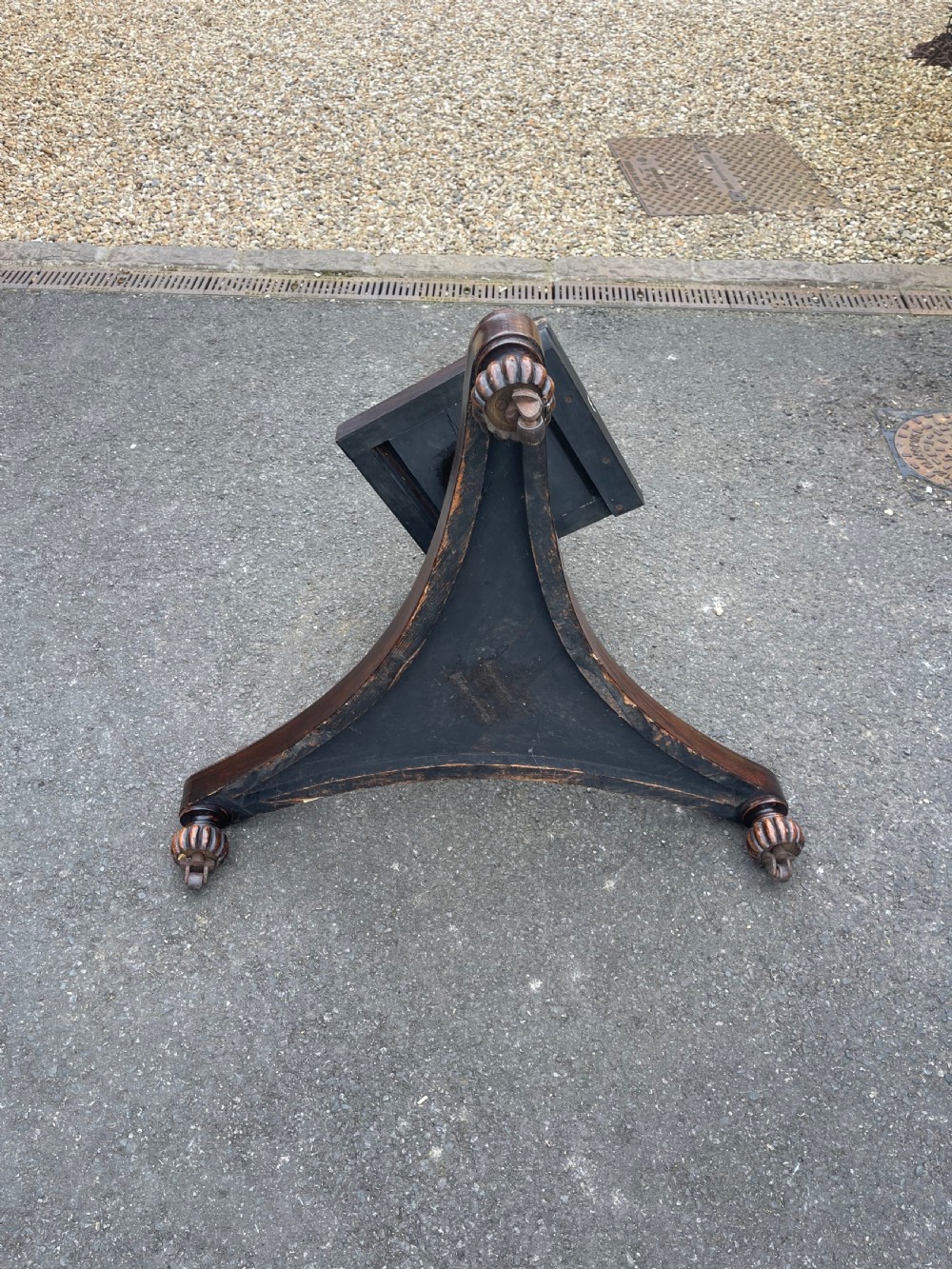 Regency period rosewood pedestal table  View III
