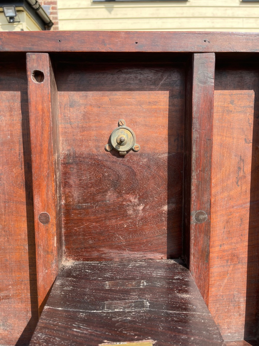 Matched pair of Anglo Indian Padauk tables  View V