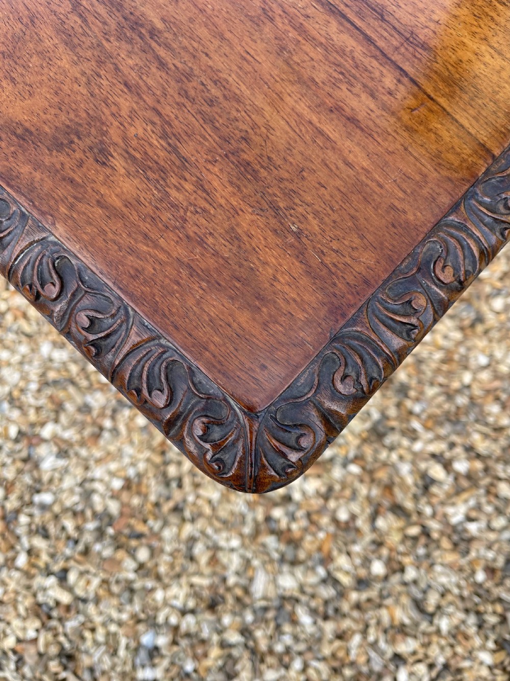 Matched pair of Anglo Indian Padauk tables  View XI
