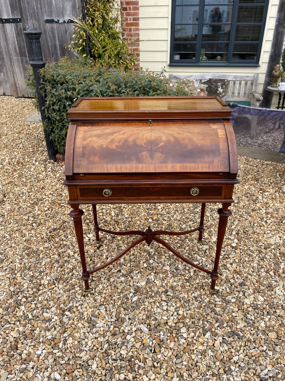 Late Victorian mahogany bureau 