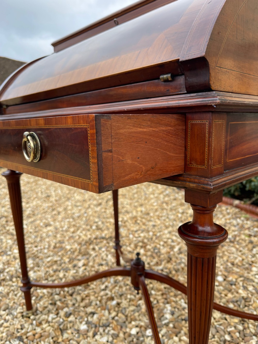 Late Victorian mahogany bureau  View VIII
